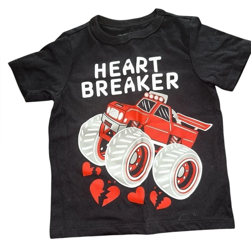 Children’s Place Boy’s 2T t-shirts. Mr. Steal your ❤️ and Heart Breaker.